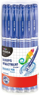Modré stierateľné guľôčkové pero Kidea